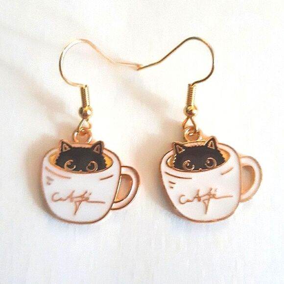 Cat Earrings  - Picture 2 of 7